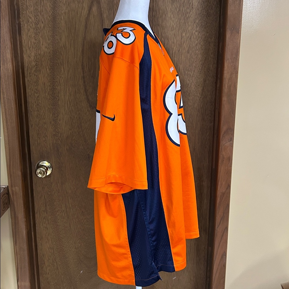 NFL Orange and Navy XXL Jersey Nike Wes Welker On Field Denver Broncos #83 - Picture 6 of 9